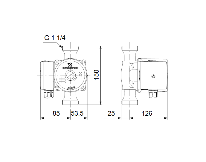 0102033 - UP 20-45 N 150 1x230V - 3