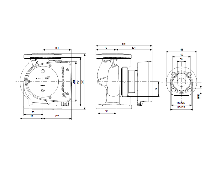 0122408 - MAGNA1 50-120 F 230V PN6/10 - 3