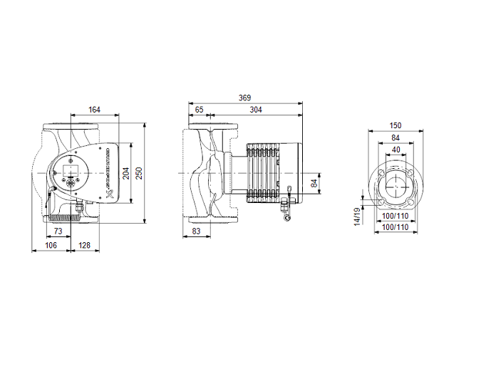 0124306 - MAGNA3 40-120 F 230V PN6/10 - 3