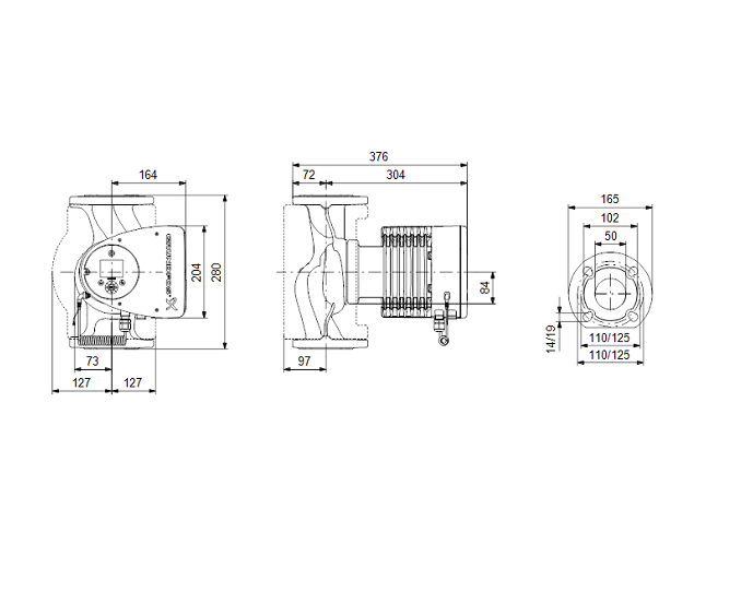 0124408 - MAGNA3 50-120 F 230V PN6/10 - 3