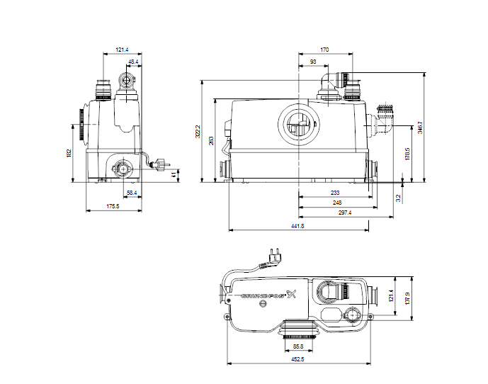 0520302 - SOLOLIFT2 WC-3 1x230V - 3